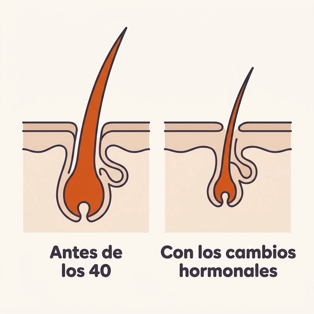 A partir de los 40, tu pelo cambia