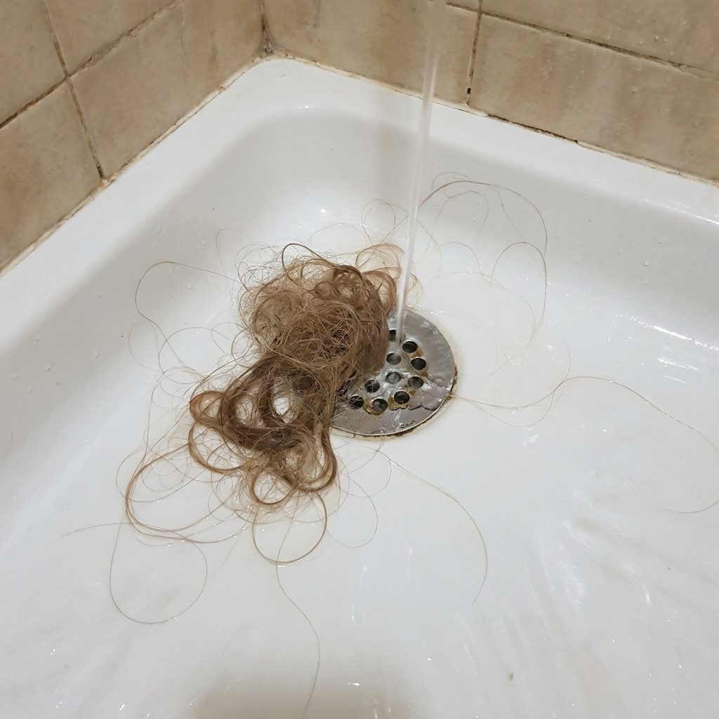 Más pelo en el desagüe cada vez que te lavas